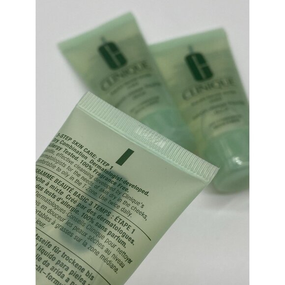 3 Clinique Liquid Facial Soap Mild Dry Combination 1oz/30ml - Picture 4 of 7